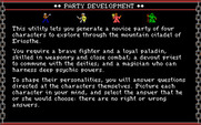 Dark Heart of Uukrul, The for IBM PC/Compatibles - Ready to begin party development?