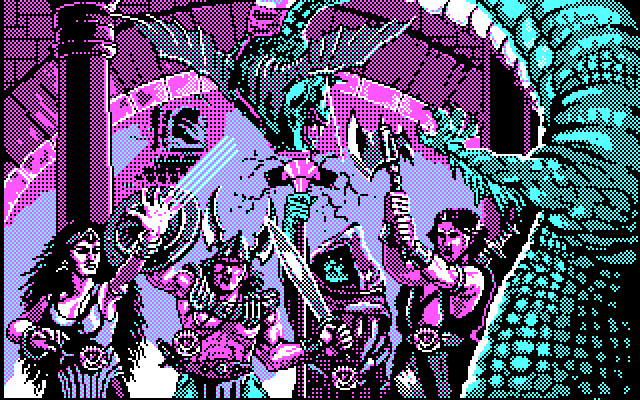 Dark Heart of Uukrul, The IBM PC/Compatibles Screenshot: Introduction screen.