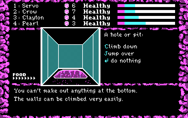 Dark Heart of Uukrul, The IBM PC/Compatibles Screenshot: Explore this hole further?