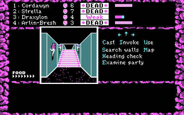 Dark Heart of Uukrul, The IBM PC/Compatibles Screenshot: Where do these stairs go?