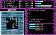 Dark Heart of Uukrul, The for IBM PC/Compatibles - Reciting a prayer.