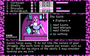 Dark Heart of Uukrul, The for IBM PC/Compatibles - Talking with fighters at the guild.