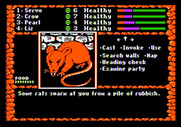 Dark Heart of Uukrul, The for Apple II - Giant rats attack!