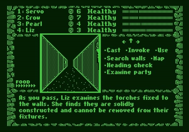 The Dark Heart of Uukrul Apple II Screenshot: Game start.