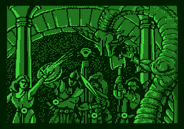 The Dark Heart of Uukrul Apple II Screenshot: Introduction screen.