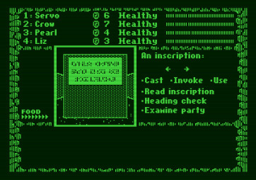 The Dark Heart of Uukrul for Apple II - Can you translate this inscription?