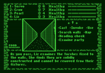 The Dark Heart of Uukrul for Apple II - Game start.
