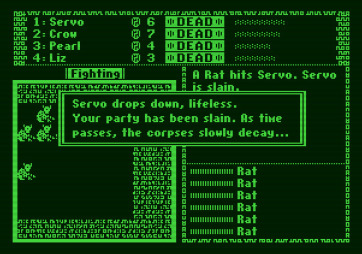 The Dark Heart of Uukrul for Apple II - My party is dead...