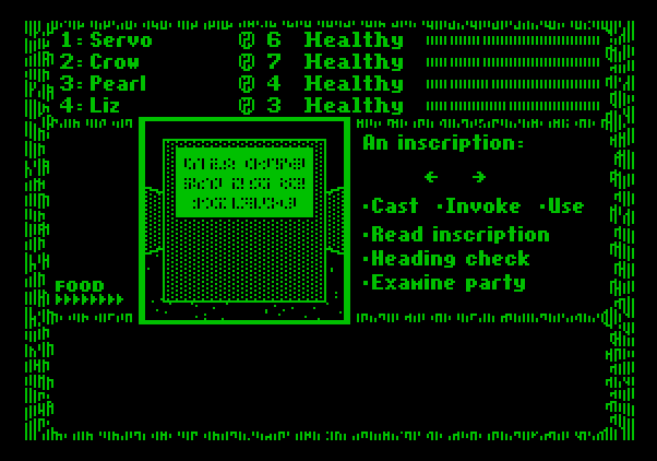 Dark Heart of Uukrul, The Apple II Screenshot: Can you translate this inscription?