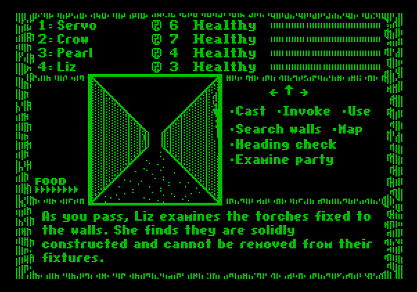 Dark Heart of Uukrul, The Apple II Screenshot: Game start.