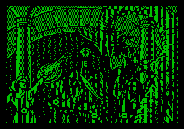 Dark Heart of Uukrul, The Apple II Screenshot: Introduction screen.