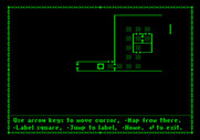 Dark Heart of Uukrul, The for Apple II - The map feature.