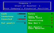 In the Chips for IBM PC/Compatibles - Beginning the game...here's the initial quarterly report.