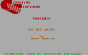 In the Chips for IBM PC/Compatibles - Title screen.