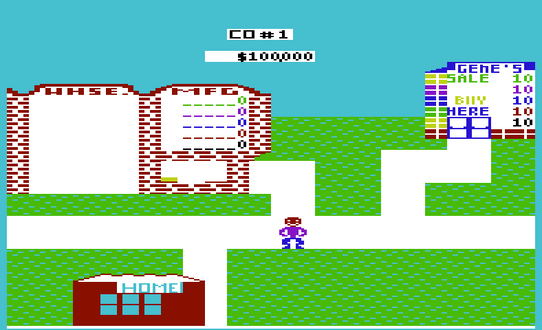 In the Chips Commodore VIC-20 Screenshot: Game start.
