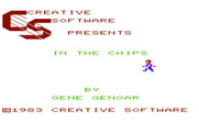 In the Chips for Commodore VIC-20 - Title screen.
