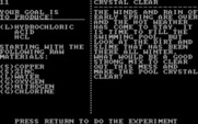 Chem Lab for IBM PC/Compatibles - Experiment overview.