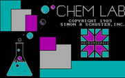 Chem Lab for IBM PC/Compatibles - Title screen.