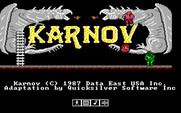 Karnov for IBM PC/Compatibles - Title screen.