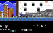 Karnov for IBM PC/Compatibles - Firing at an opponent.