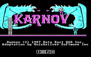 Karnov for IBM PC/Compatibles - Title screen.