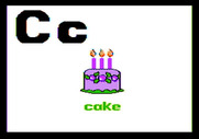 Charlie Brown's ABC's for Apple II - It's a cake!