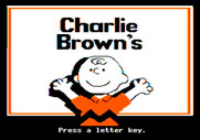 Charlie Brown's ABC's for Apple II - An animated Charlie Brown introduces the game.