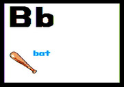 Charlie Brown's ABC's for Apple II - "B" is for bat.
