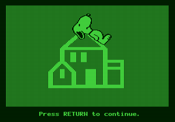 Charlie Brown's ABC's Apple II Screenshot: Random House logo.