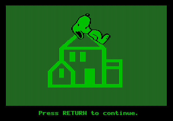 Charlie Brown's ABC's Apple II Screenshot: Random House logo.