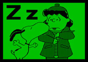 Charlie Brown's ABC's for Apple II - The zipper animation.