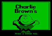 Charlie Brown's ABC's for Apple II - Charlie Brown in the animated introduction.