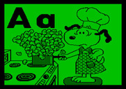 Charlie Brown's ABC's for Apple II - Snoopy makes a mess cooking...