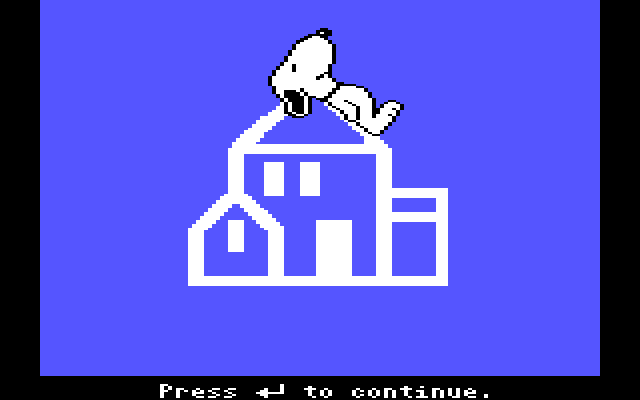 Charlie Brown's ABC's IBM PC/Compatibles Screenshot: The Random House logo.