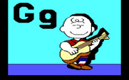 Charlie Brown's ABC's for IBM PC/Compatibles - Charlie Brown plays a short tune on the guitar.