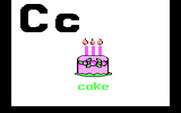 Charlie Brown's ABC's for IBM PC/Compatibles - "C" is for a cake with candles...