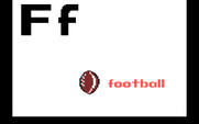 Charlie Brown's ABC's for IBM PC/Compatibles - "F" is for football.