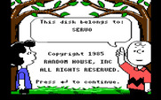 Charlie Brown's ABC's for IBM PC/Compatibles - First, enter your name...