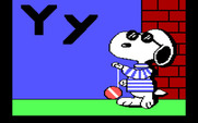 Charlie Brown's ABC's for IBM PC/Compatibles - Snoopy demonstrates a yo-yo...