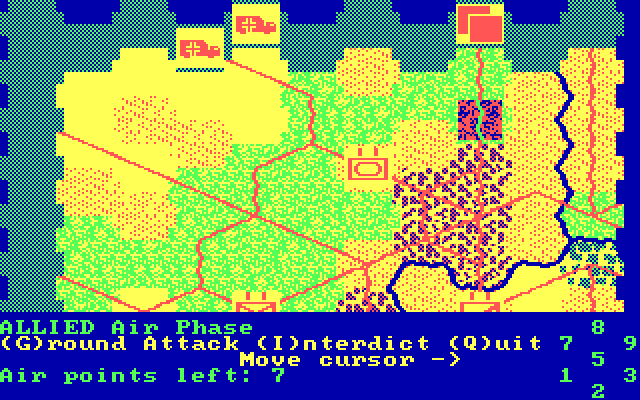 Operation Market Garden: Drive on Arnhem, September 1944 IBM PC/Compatibles Screenshot: Exploring the map.