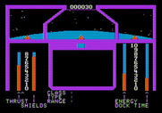 Orbital Defender for Apple II - Energy slowly being depleted...
