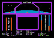 Orbital Defender for Apple II - Game start.