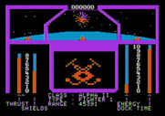 Orbital Defender for Apple II - An Alpha II Fighter 1 destroyed!