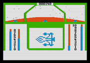 Orbital Defender for Apple II - The screen flashes when you're hit...