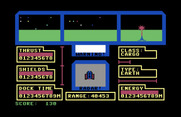 Orbital Defender for Commodore 64 - Oops, I shot at an Earth ship...I shouldn't do that!