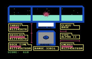 Orbital Defender for Commodore 64 - Uh oh, I've been hit!