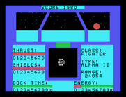 Orbital Defender for TI-99/4A - Another enemy fires at me...