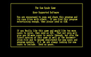 Sam Spade Game, The for IBM PC/Compatibles - About the game.