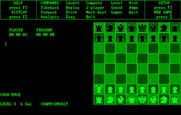 Chess for IBM PC/Compatibles - Starting the game.