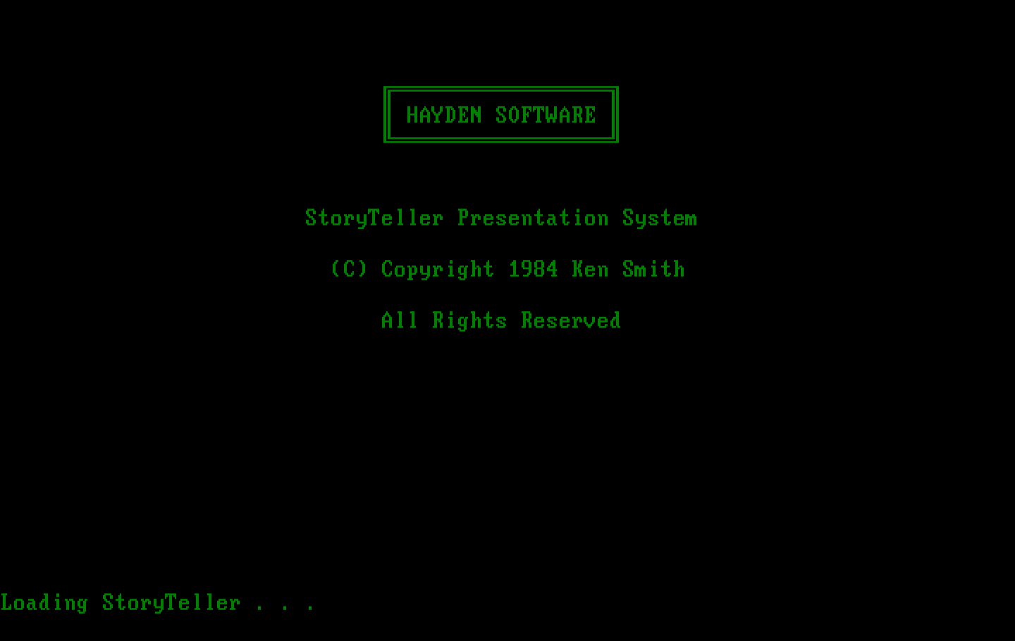 Inca IBM PC/Compatibles Screenshot: Loading screen.